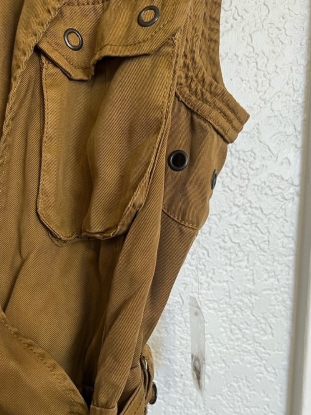 Free People Desert Daylight Sleeveless Utility Mini Dress NWOT - Picture 6 of 10
